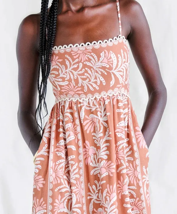 Linear Midi Dress