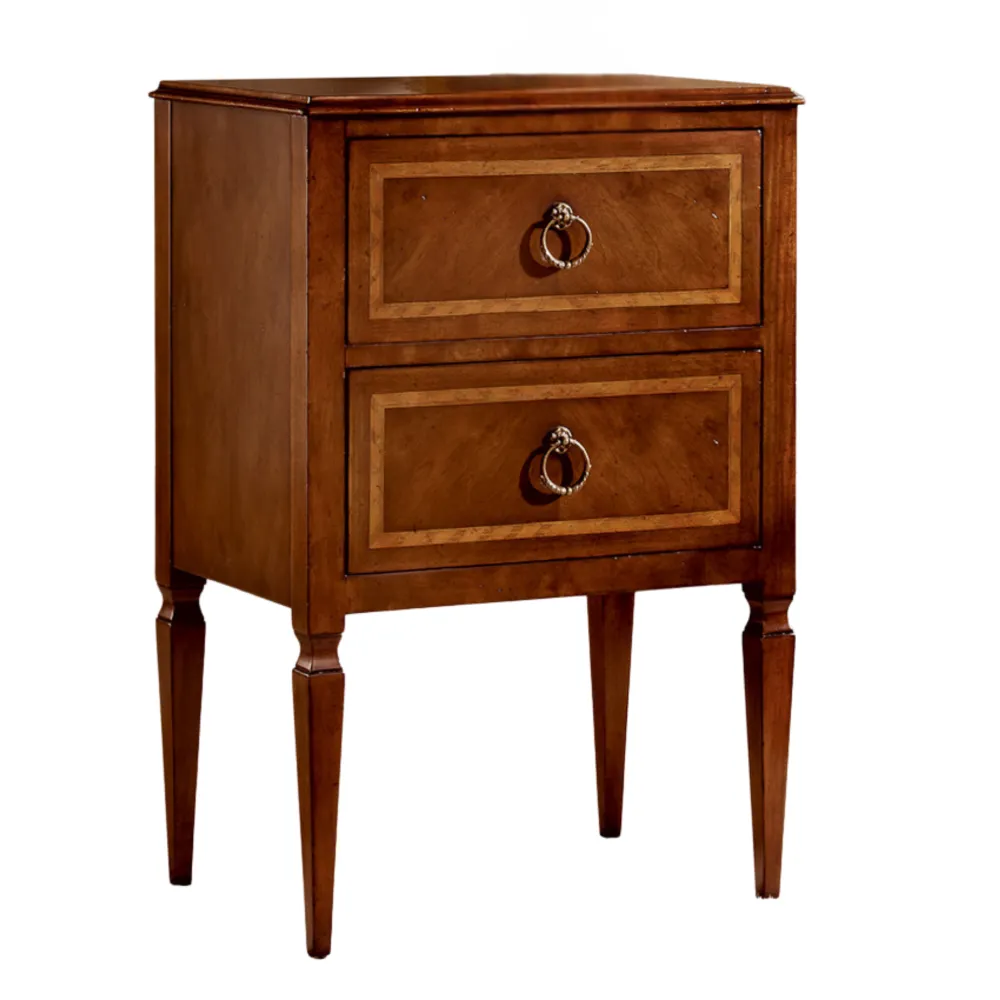 Classic Textured Drawer Storage Side Table