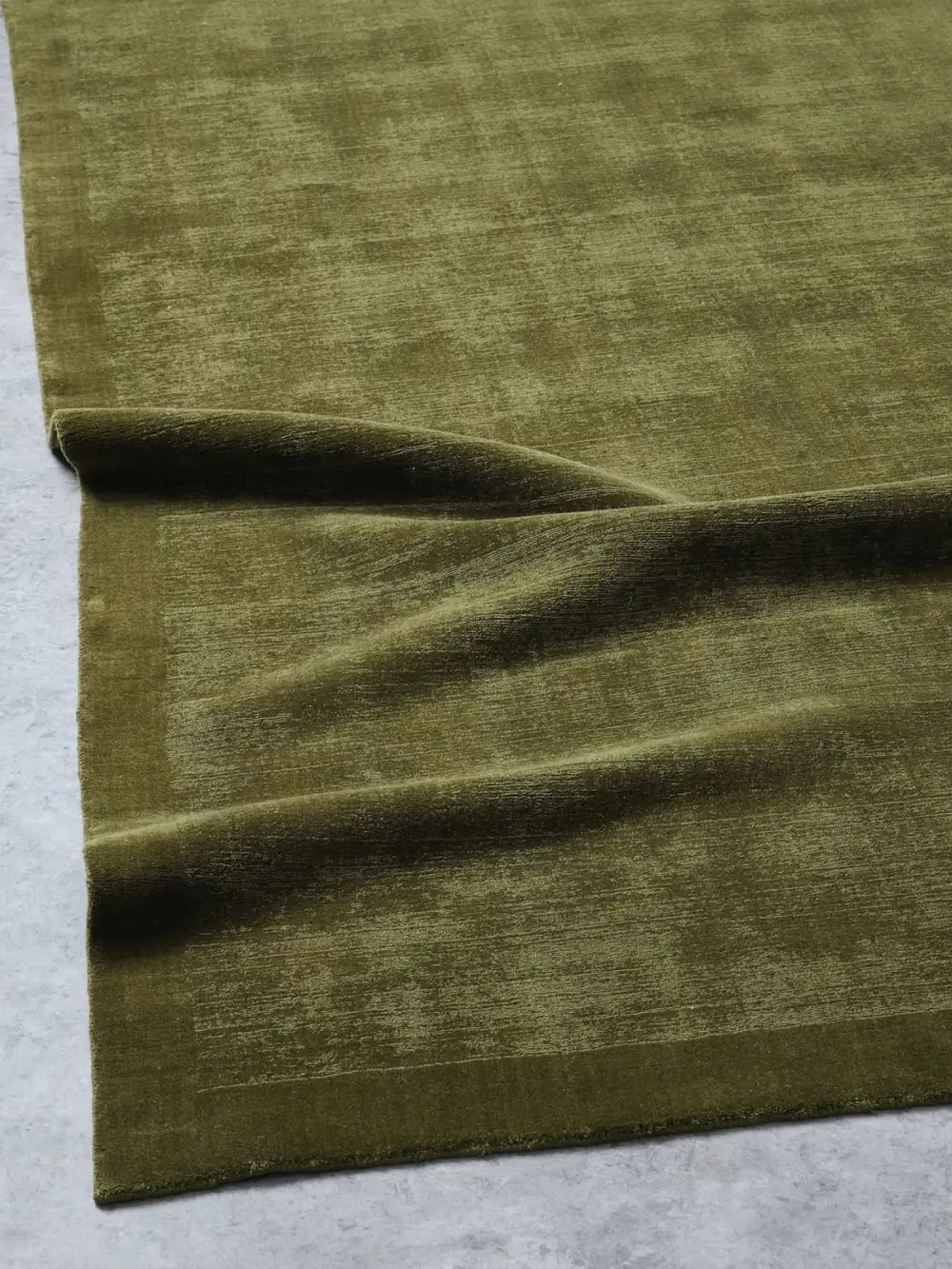 Wool Bordered Vintage Layered Area Rug
