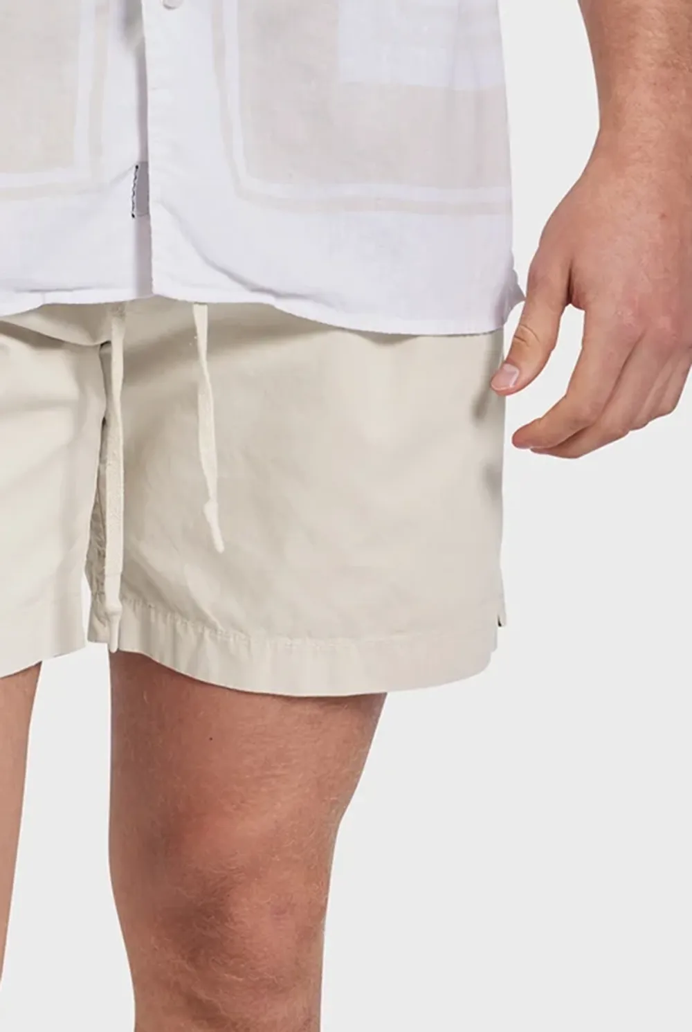 Relaxed Fit Linen Blend Casual Pull-On Shorts