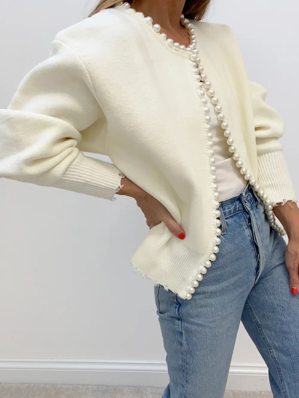 Pearl Detail Cardigan