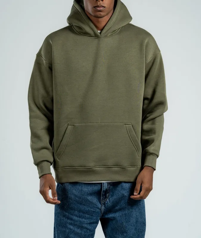 Green Everyday Oversized Hooded Sweatshirt