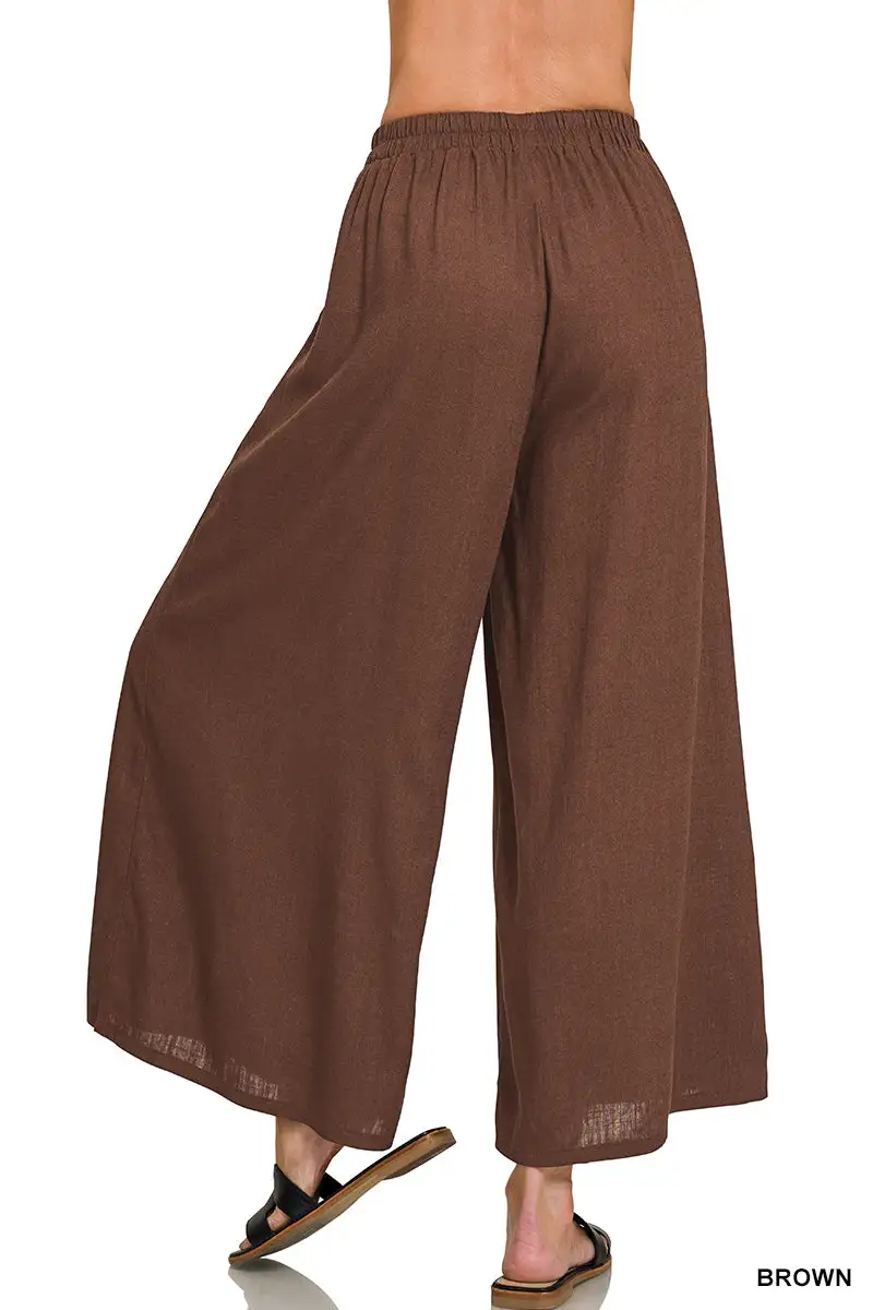 Linen Wide Leg Pants