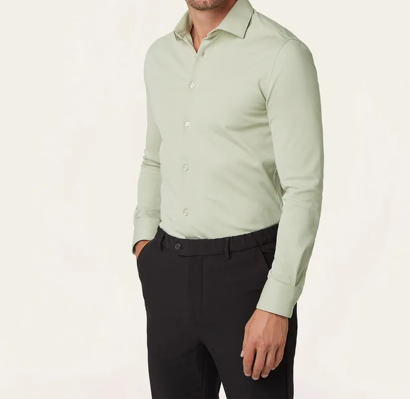 Knit Non-Iron Shirt Sage