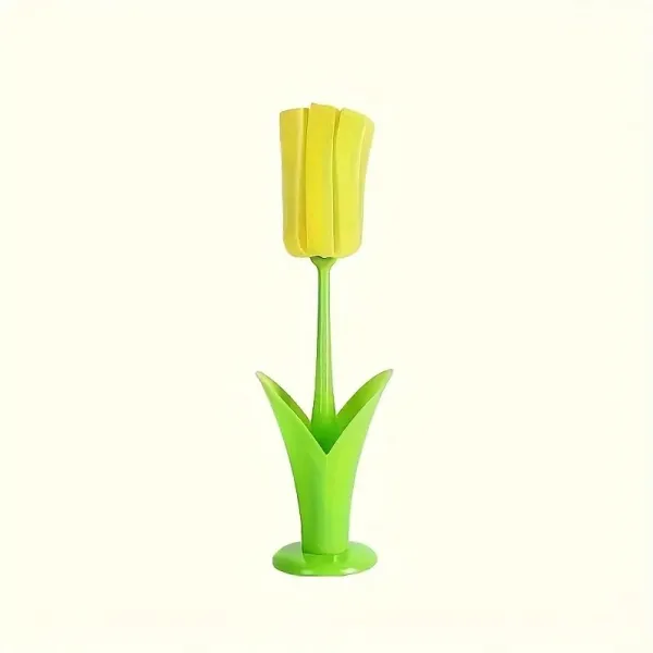 Tulip-Style Plastic Long-Handled Cup Brush