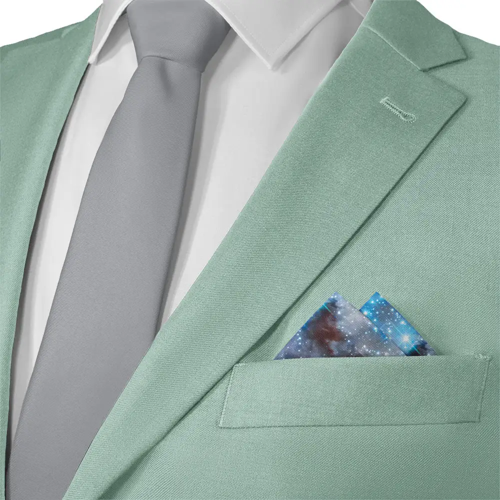 Tailored Sharp Space Motif Pocket Square