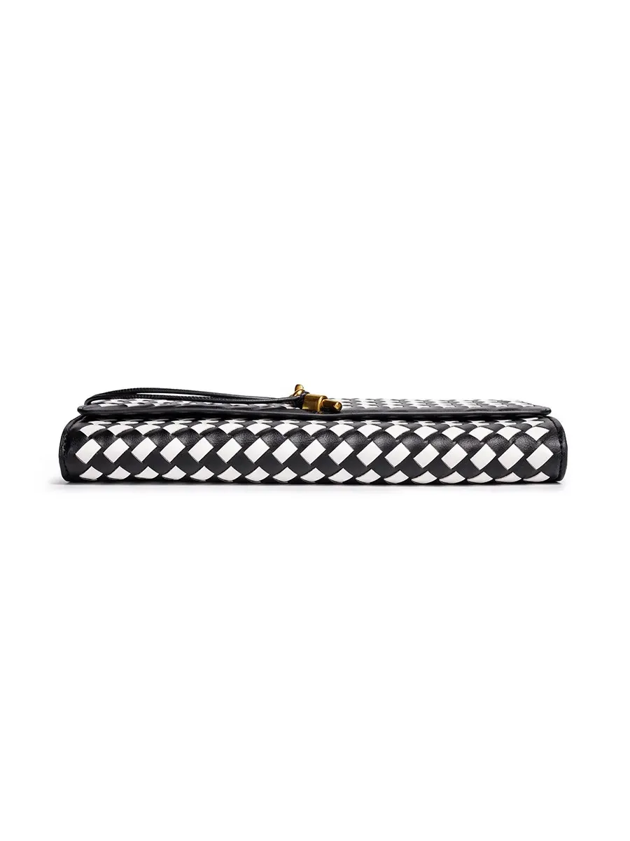 Emilia Woven Soft Leather Evening Bag