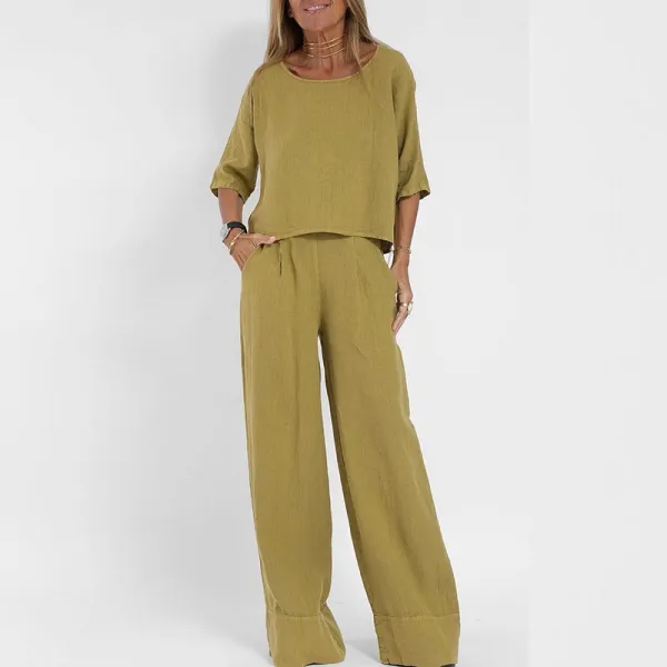 Comfortable Loose Fit Matching Outfit Two-Piece Set