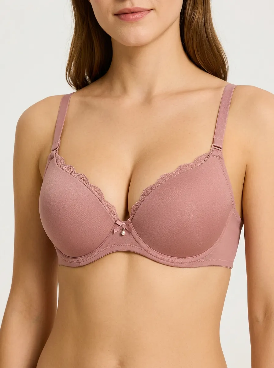 Comfort Push-Up Lace Detail Women's Bra