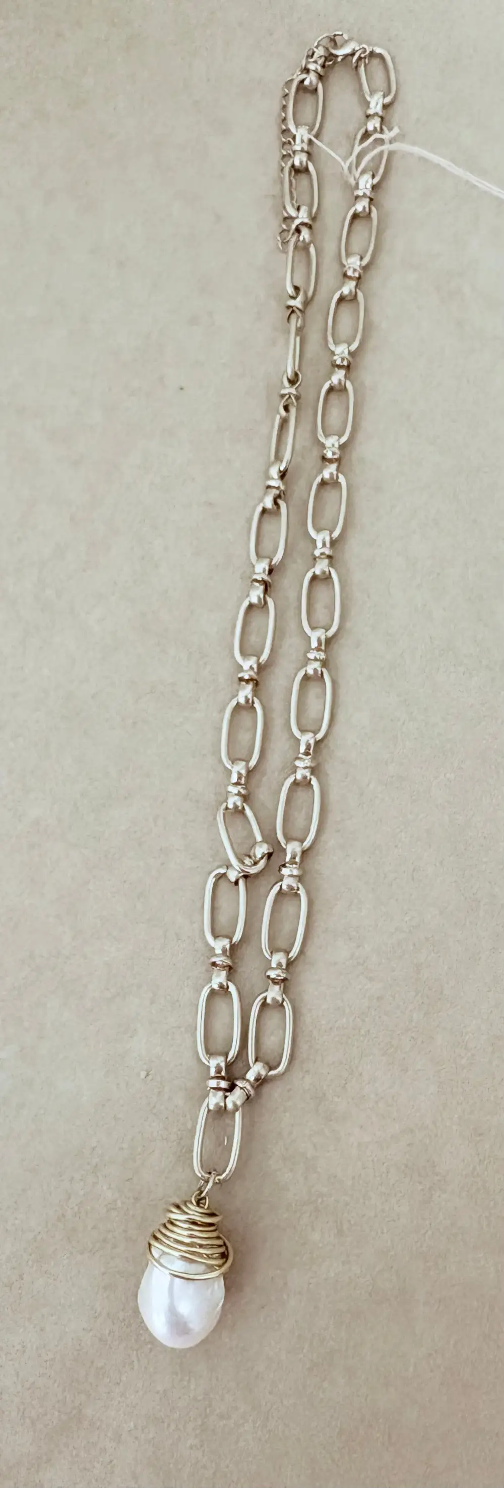 Pearl Brass Necklace