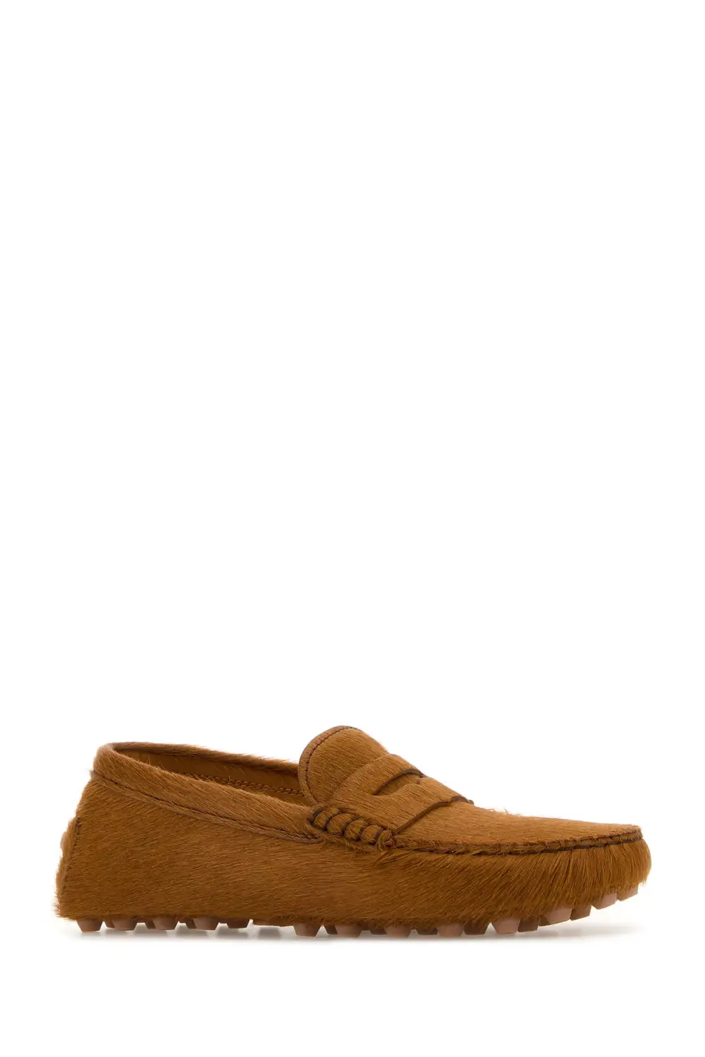 Calf Hair Pebble Sole Loafers