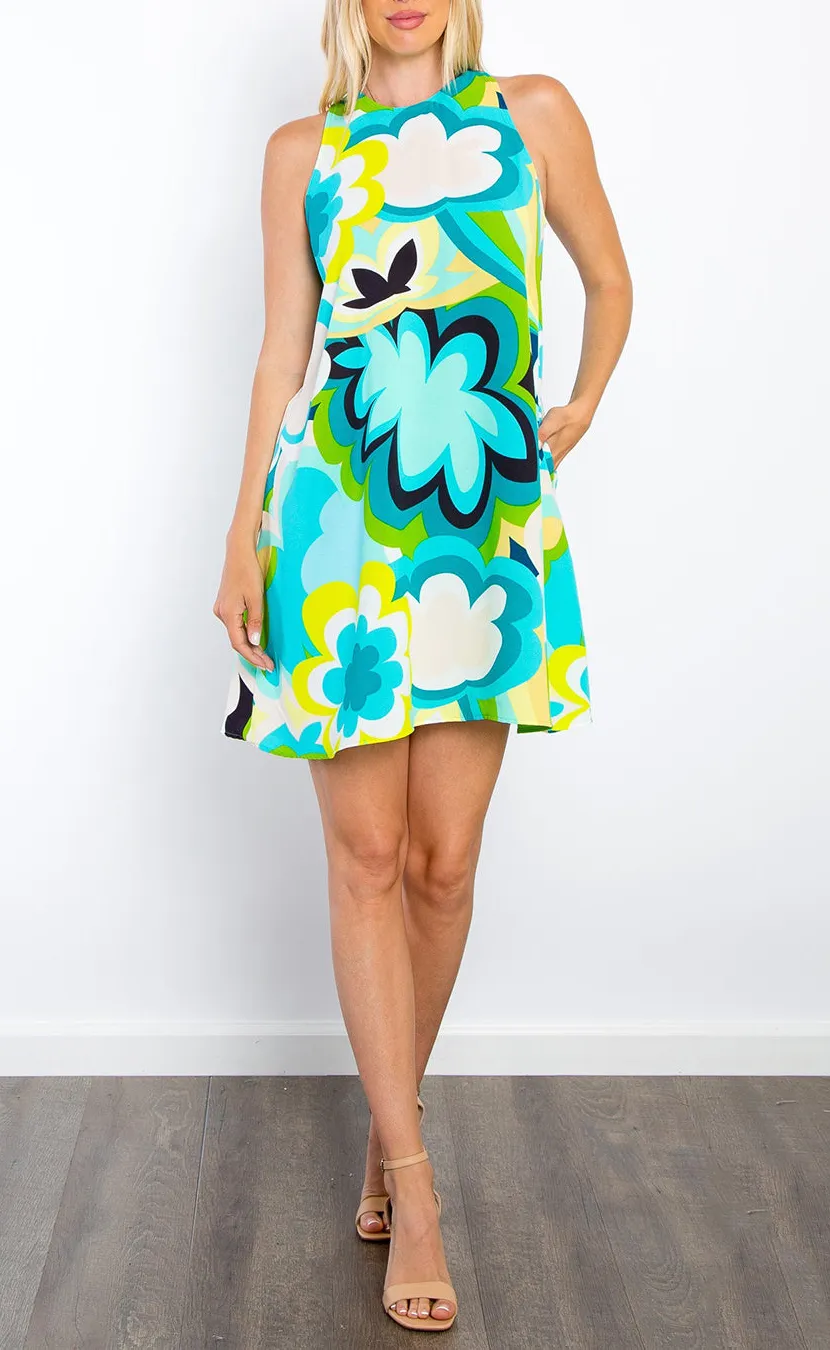 Floral Sleeveless Mini Dress
