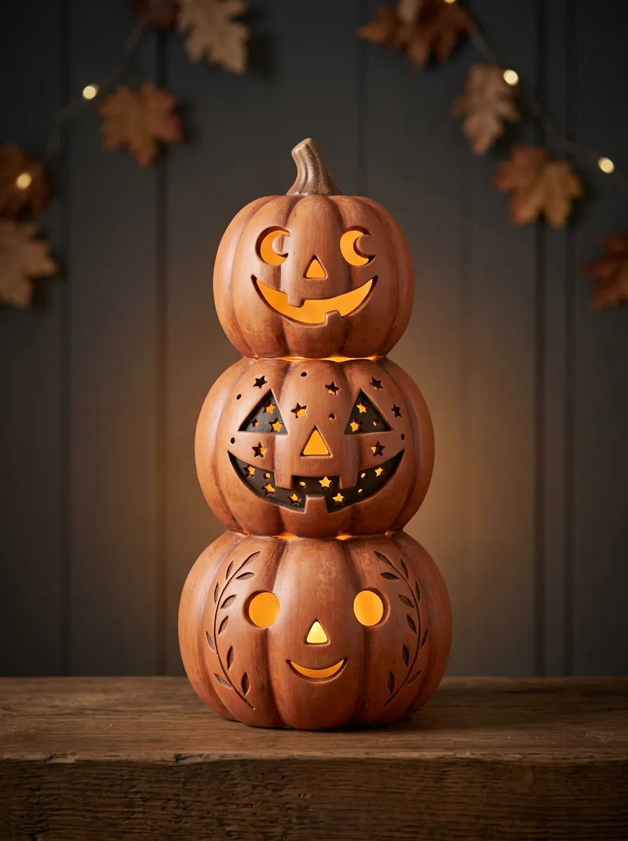 Spooky LED Halloween Pumpkin Light