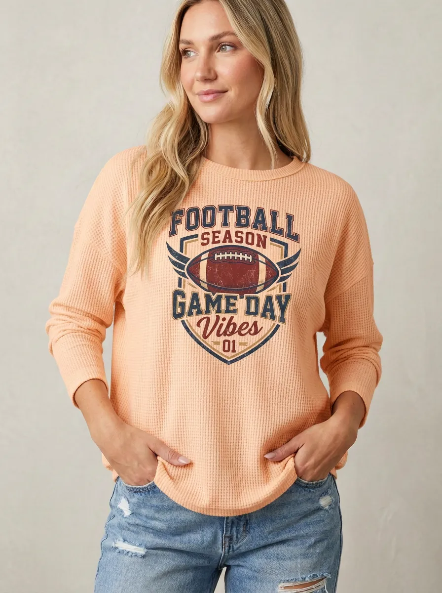 Football Graphic Casual T-Shirt