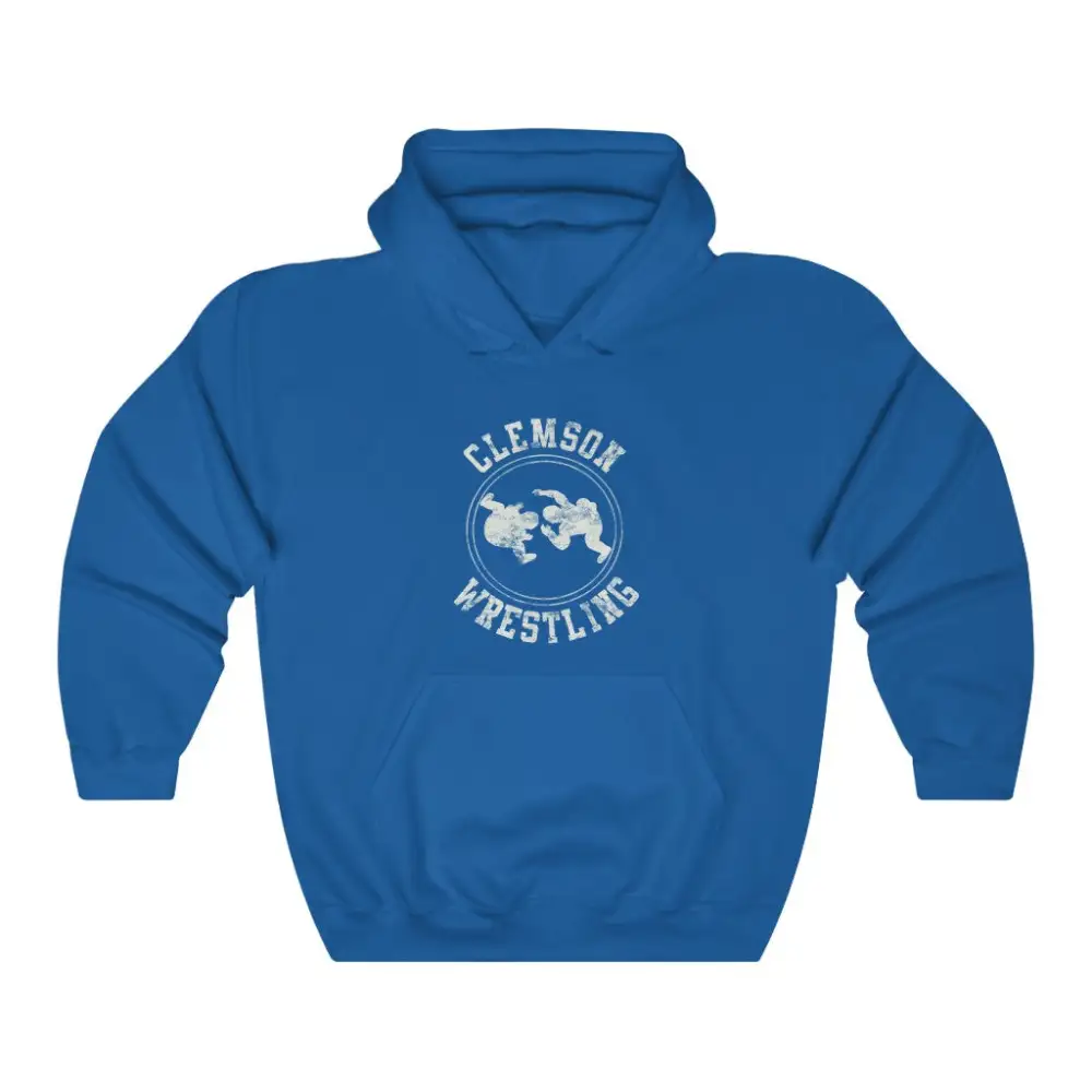 Vintage Badge Wrestling Graphic Pullover Hoodie