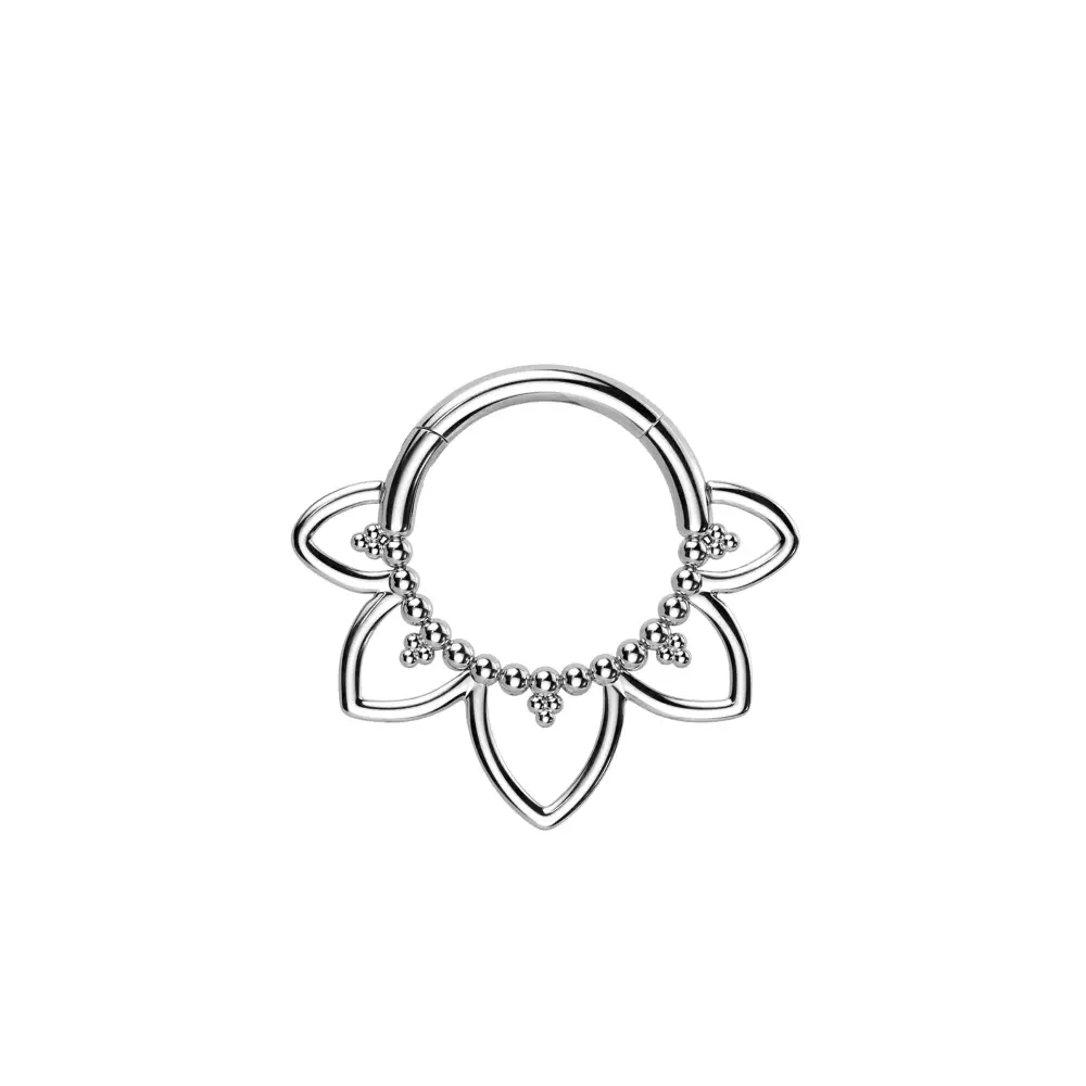 Titanium Surgical-Steel Clicker Hoop Ring