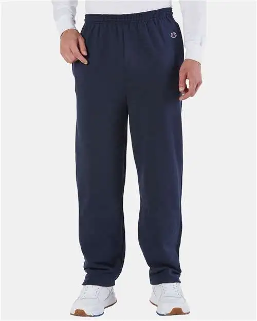 Men's Pocketed Open Bottom Sweatpants