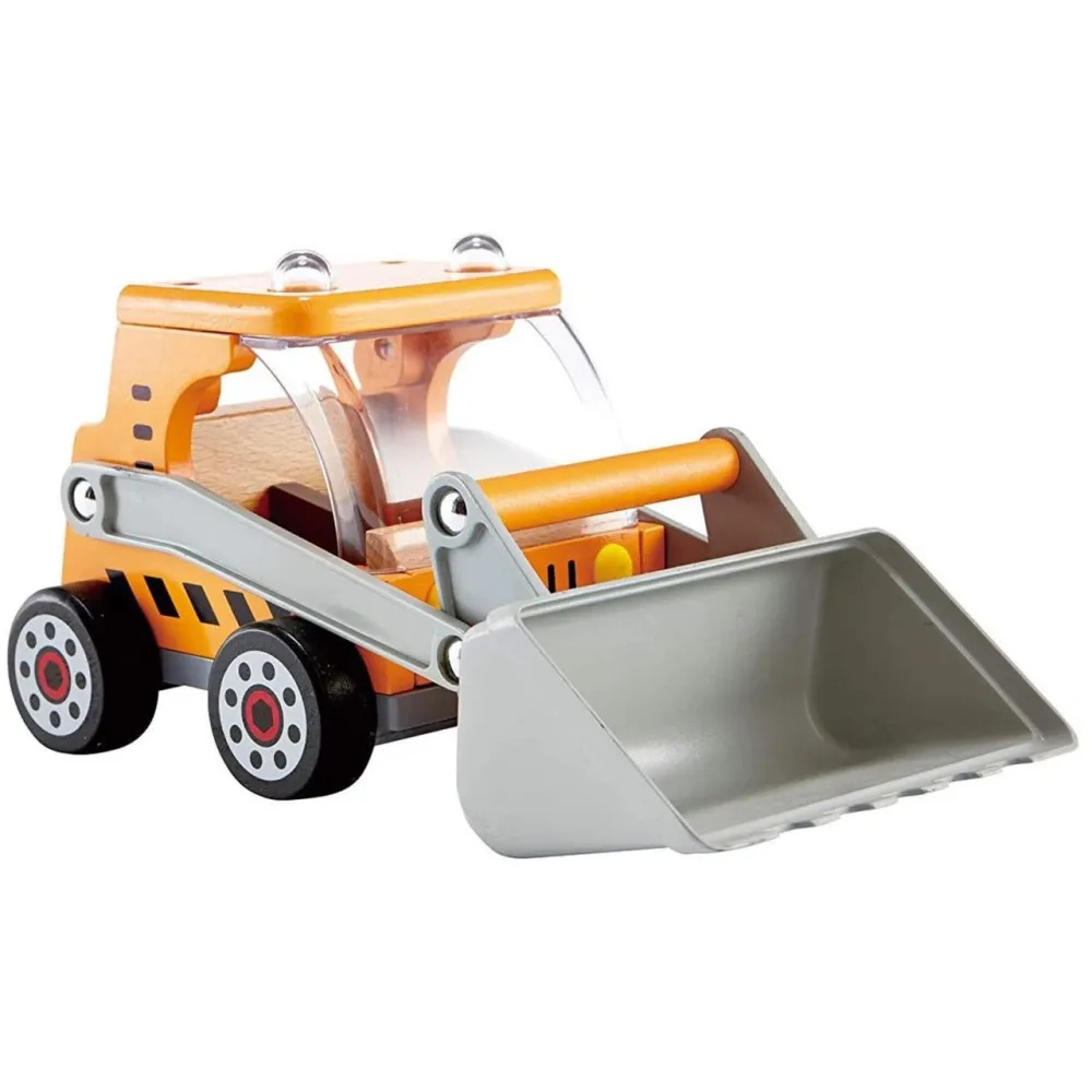 Classic Wooden Construction Digger Toy