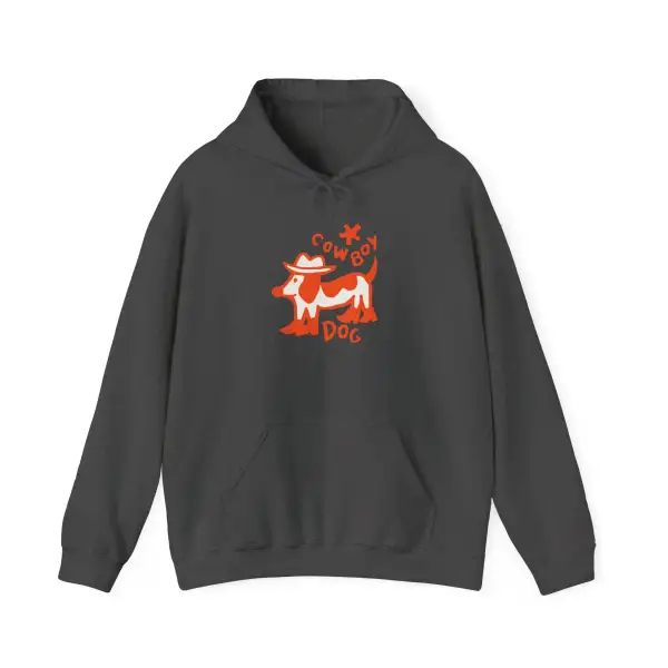 Cowboy Dog Graphic Pullover Hoodie