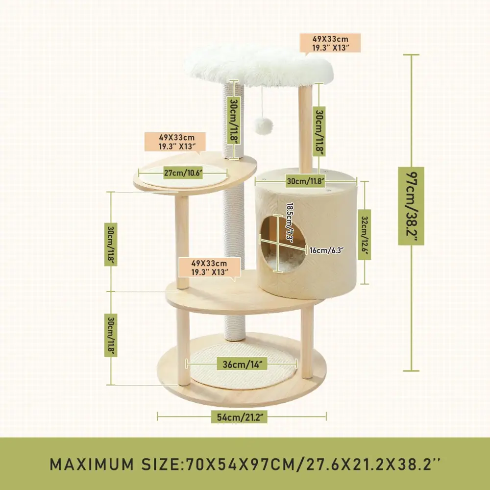 Cozy Feline Resting Structure Cat Tree
