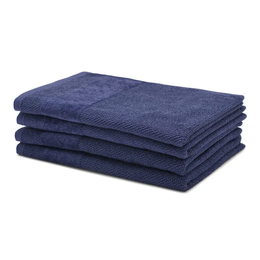 Blue Cotton Hand Towel Set