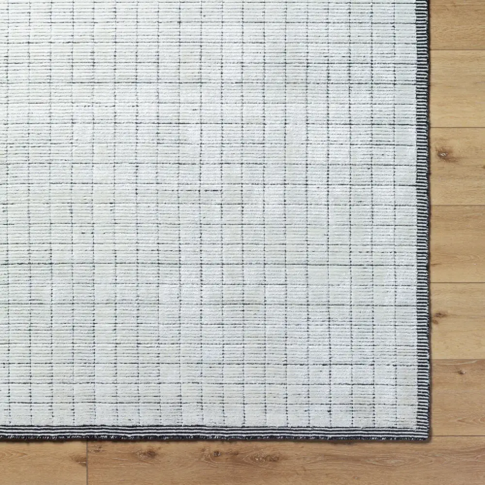 Hand-Loomed Square Pattern Carpet
