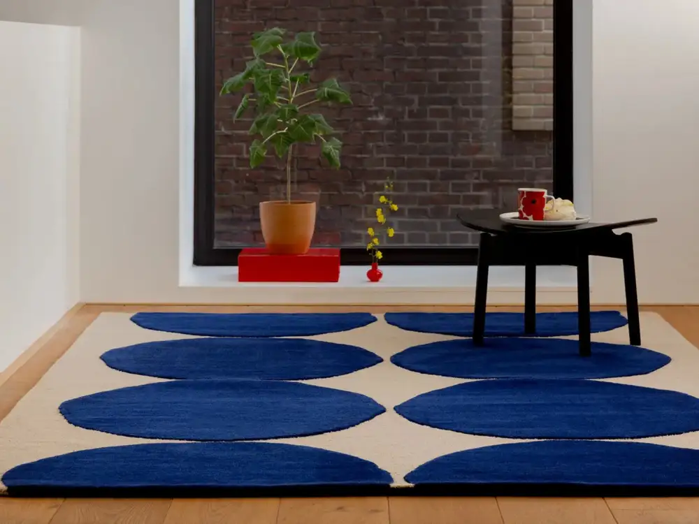 Wool Tufted Geometric Balanced Area Rug