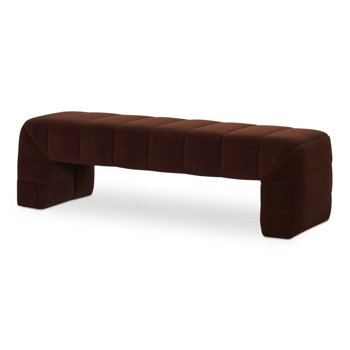 Curved Contemporary Accent Bench