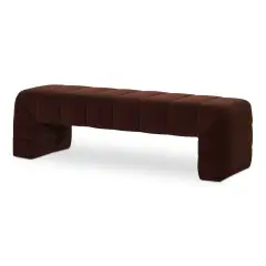 Curved Contemporary Accent Bench