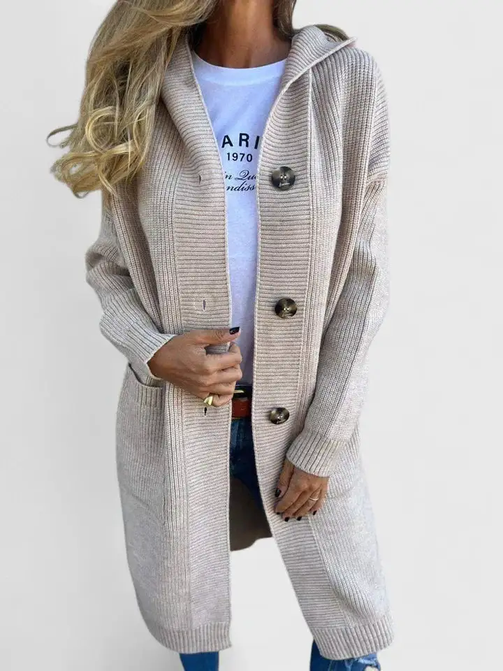 Modern Button Front Cardigan