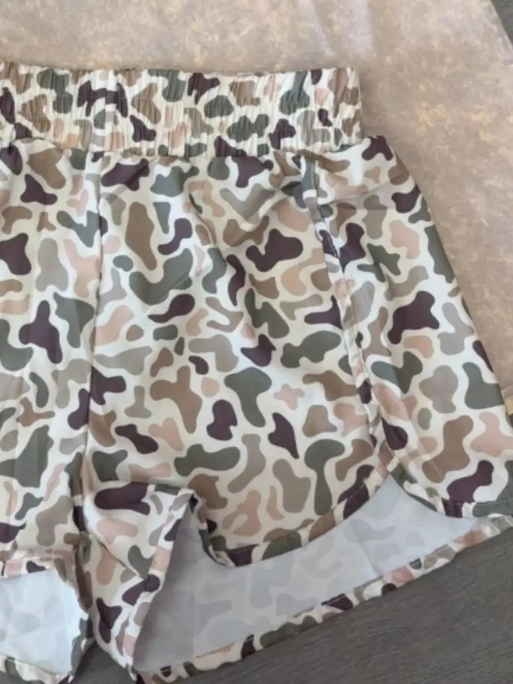 Utility Elastic Waist Shorts
