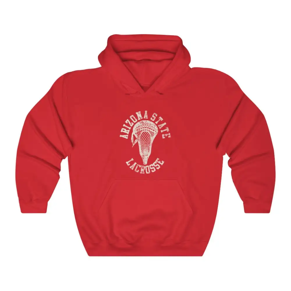Vintage Stick Head Lacrosse Graphic Pullover Hoodie