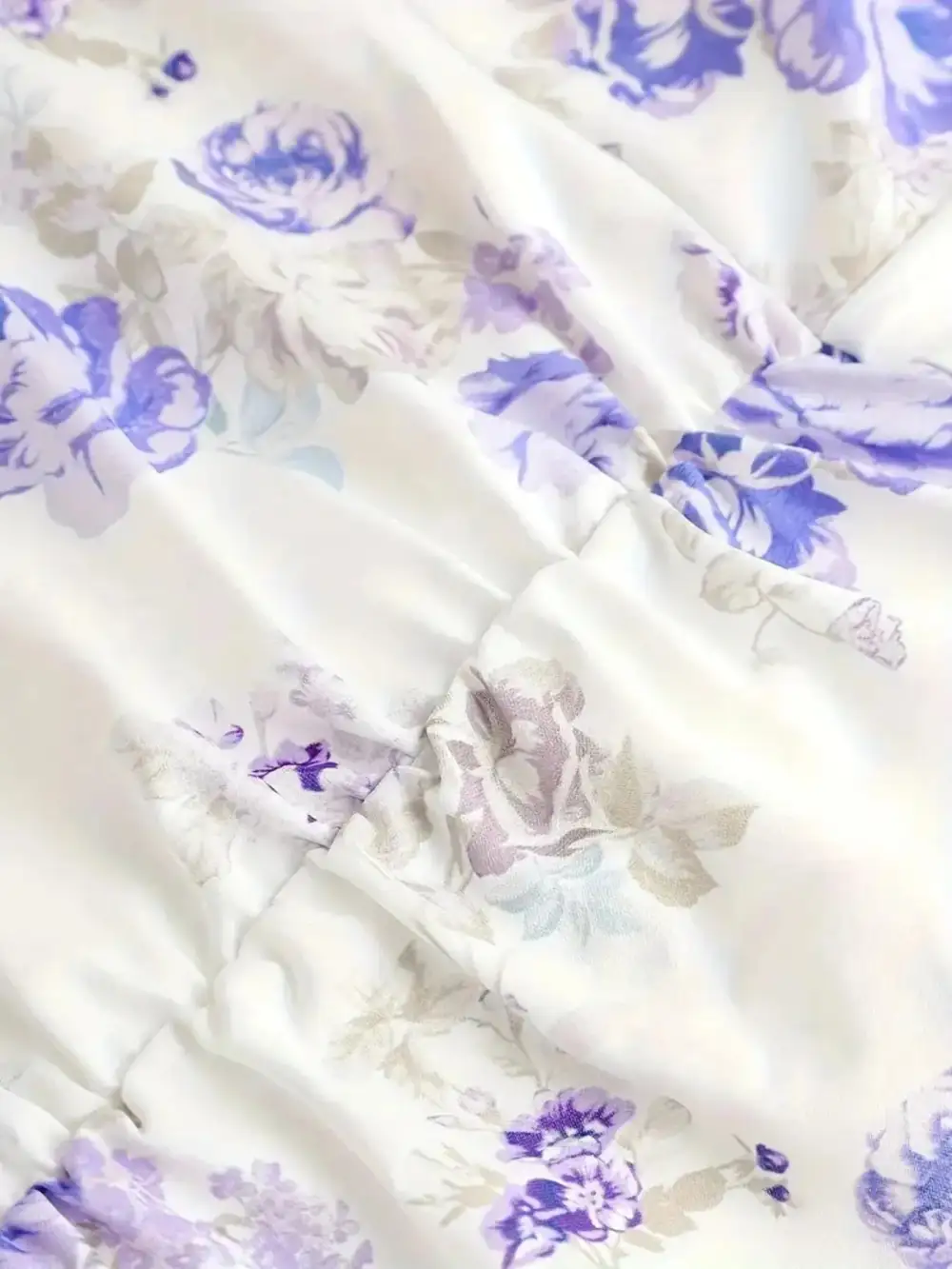 Balanced Detail Floral Ruffle Mini Dress