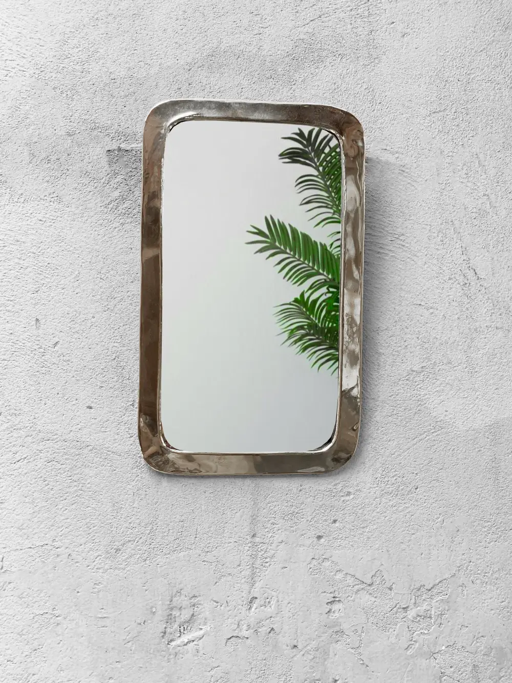 Handcrafted Rectangle Brass Wall Mirror