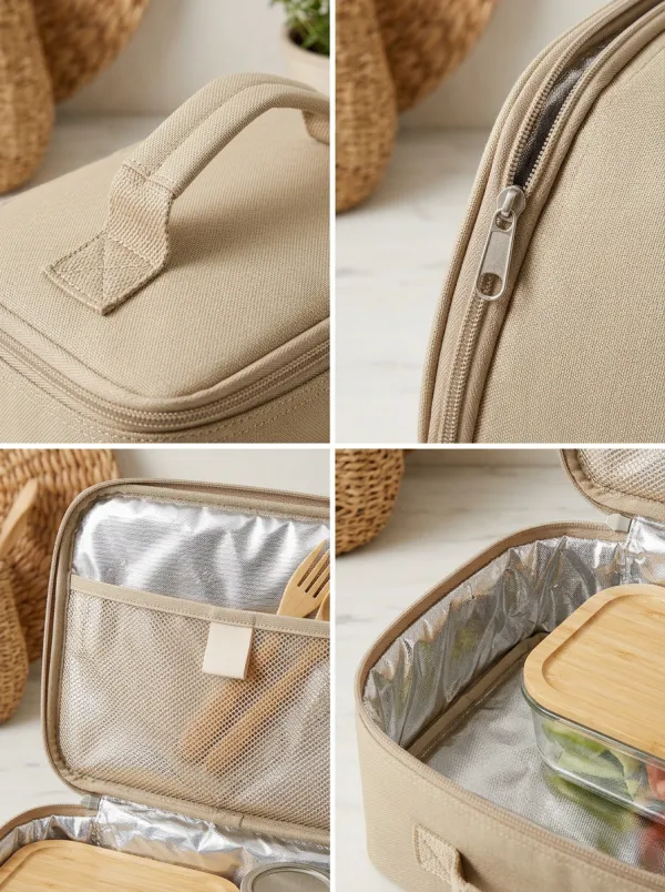 Unisex Insulated Lunch Food Storage Thermal Printed Top