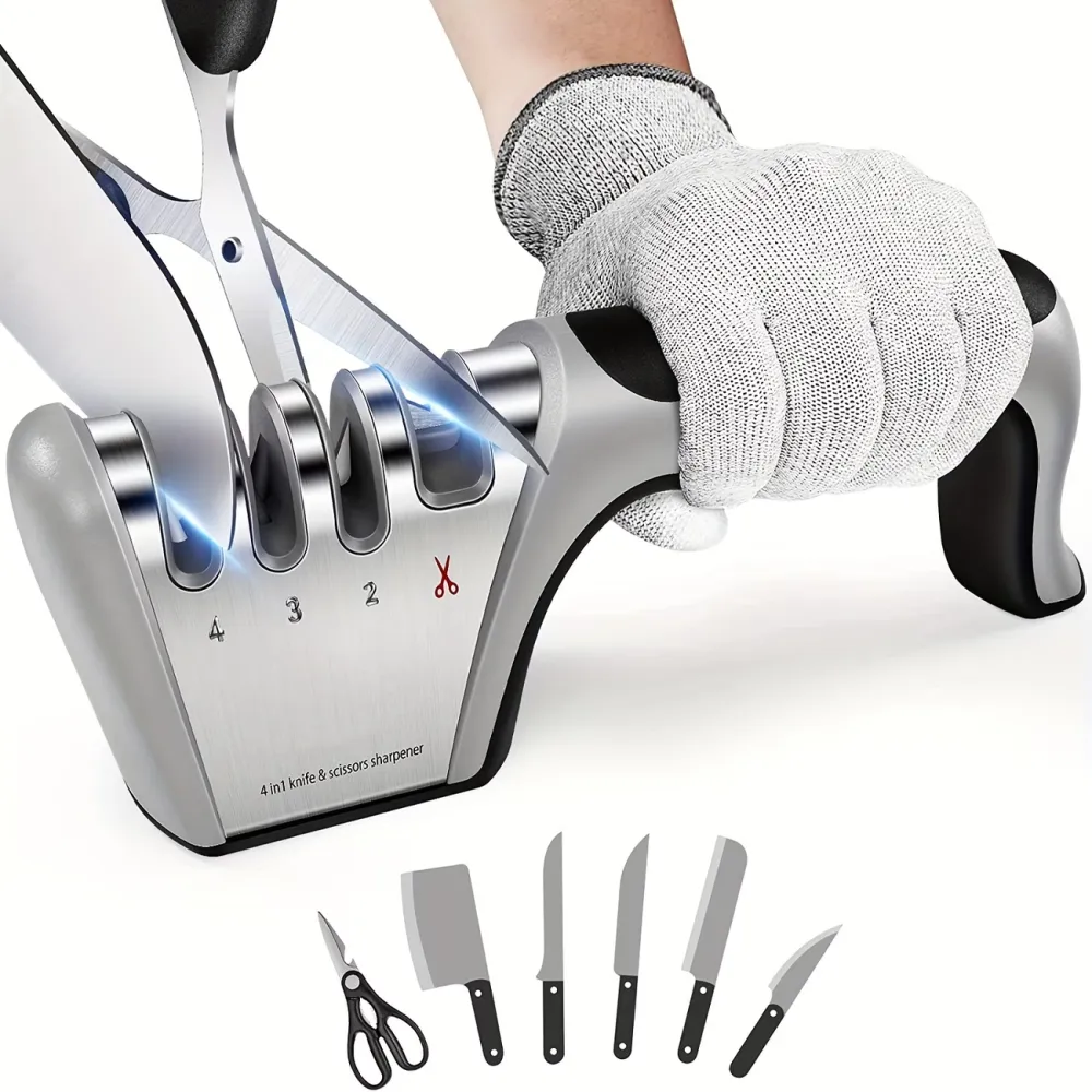 4-in-1 Knife & Scissors Sharpener