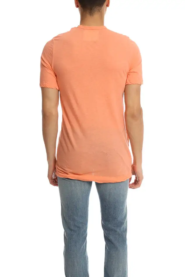 Textured Crewneck Cotton T-Shirt