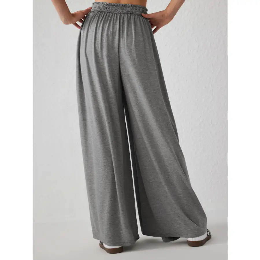 Relaxed High Waist Wide Leg Pants