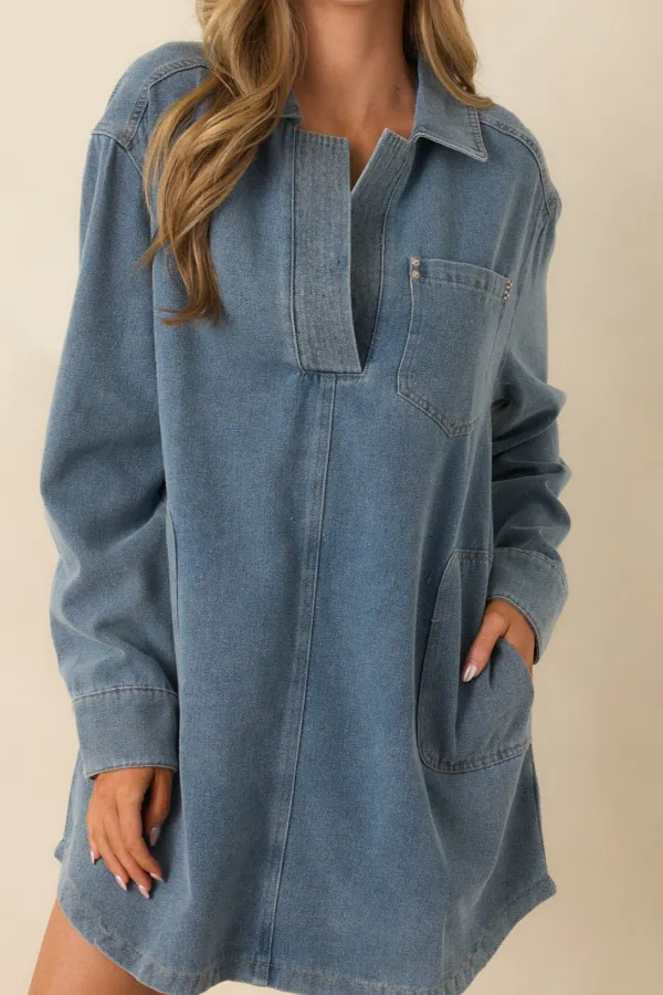 Denim Everyday Mini Dress