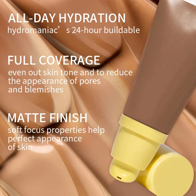 Full Coverage Foundations Organic Vegan Sunscreen Makeup Liquid Foundation