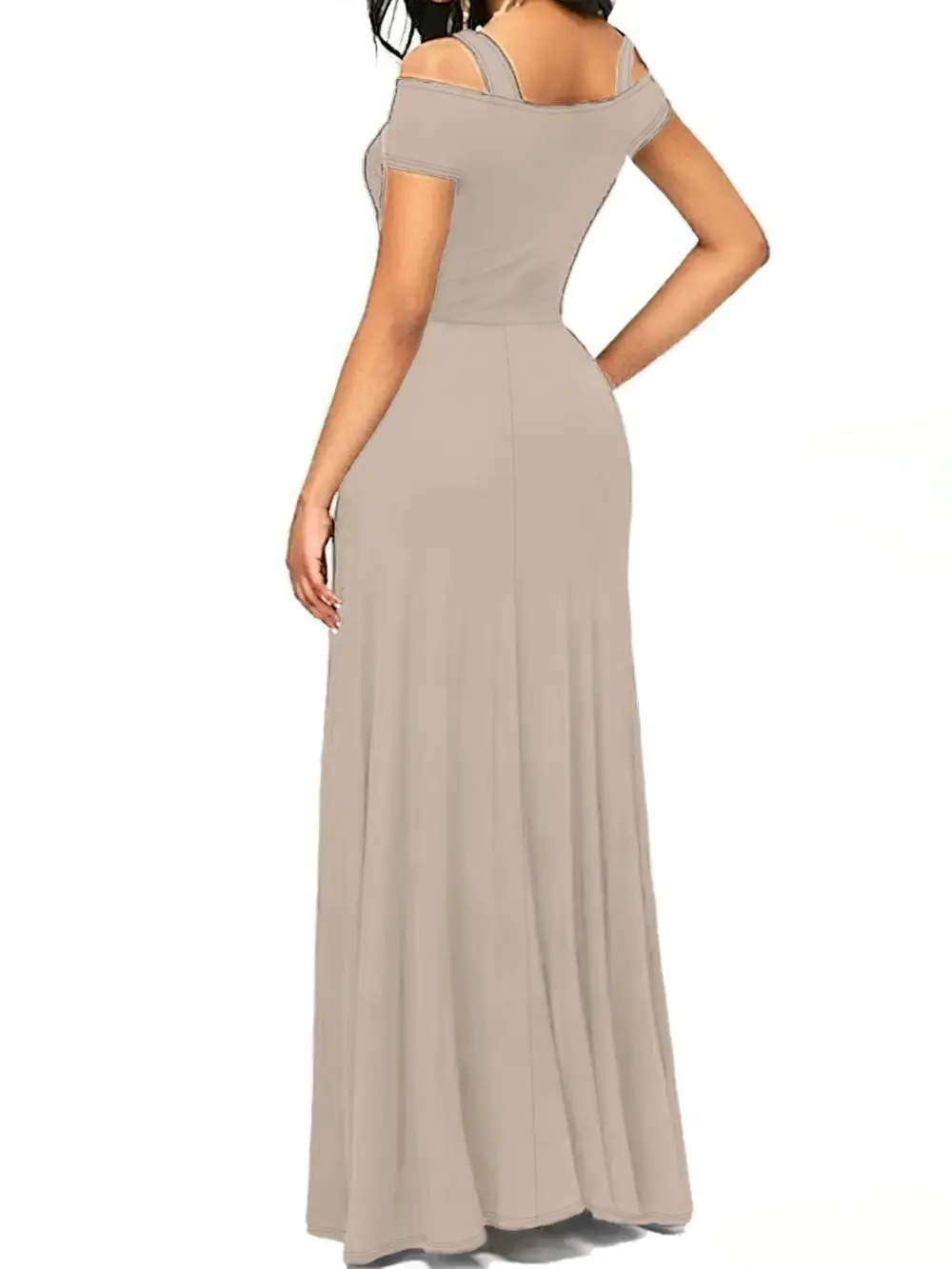 Strapless Wrap Maxi Dress