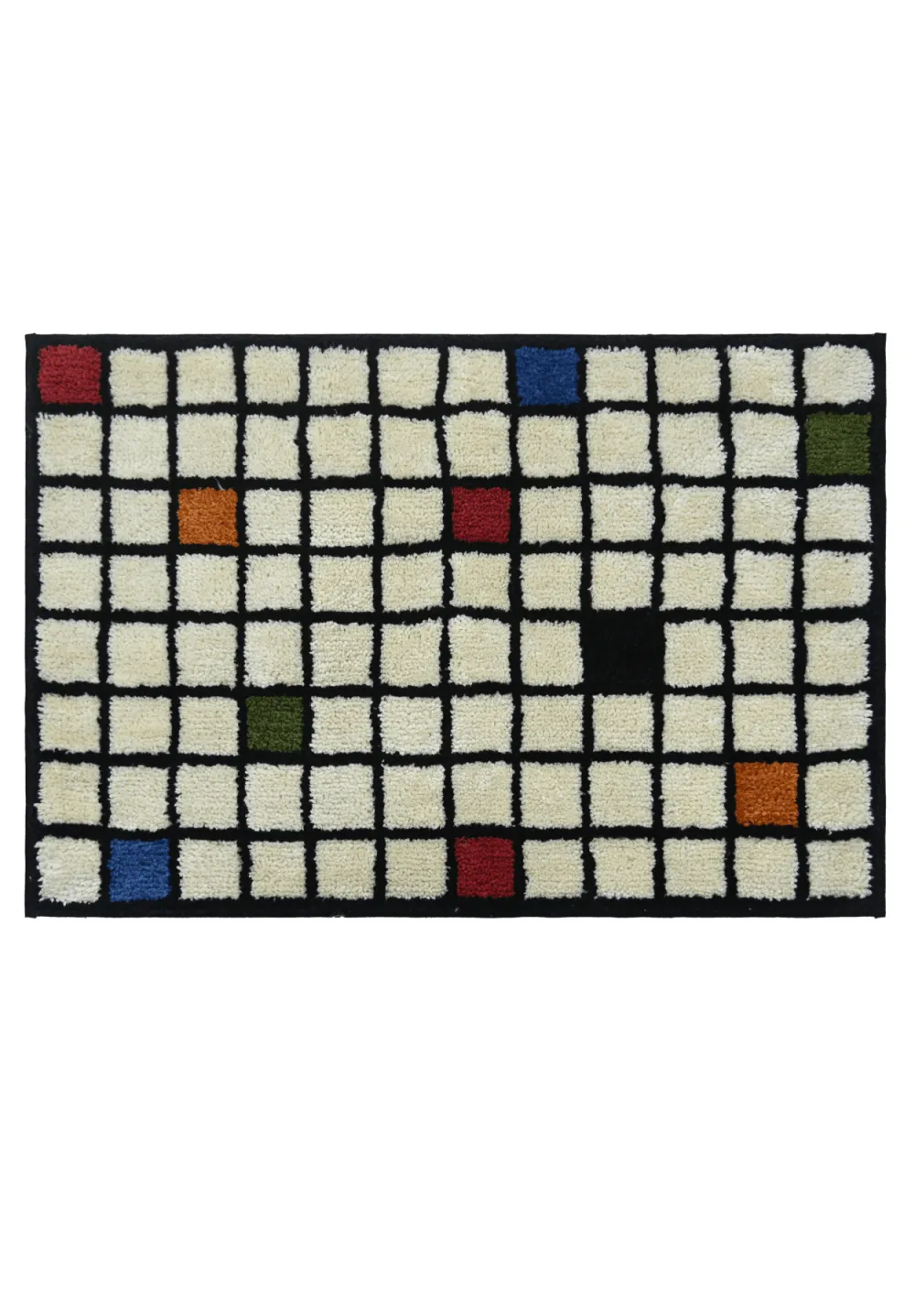 Geometric Cotton Bathroom Mat