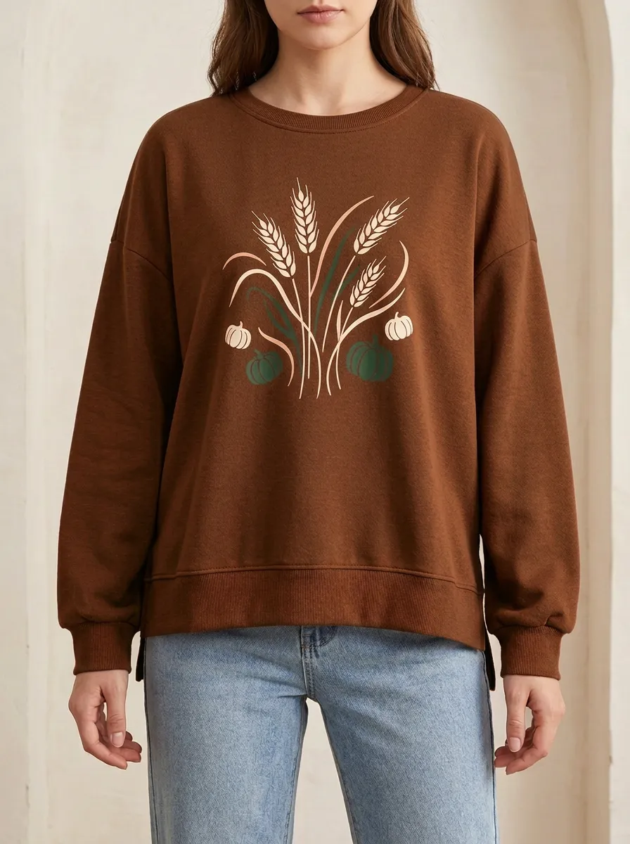 Printed Graphic Sweatshirt