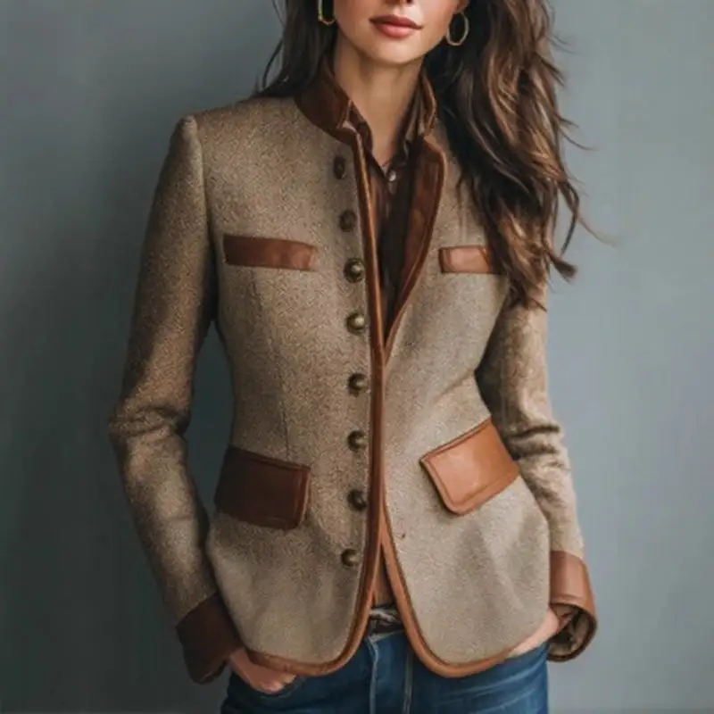 Retro Elegant Cropped Jacket