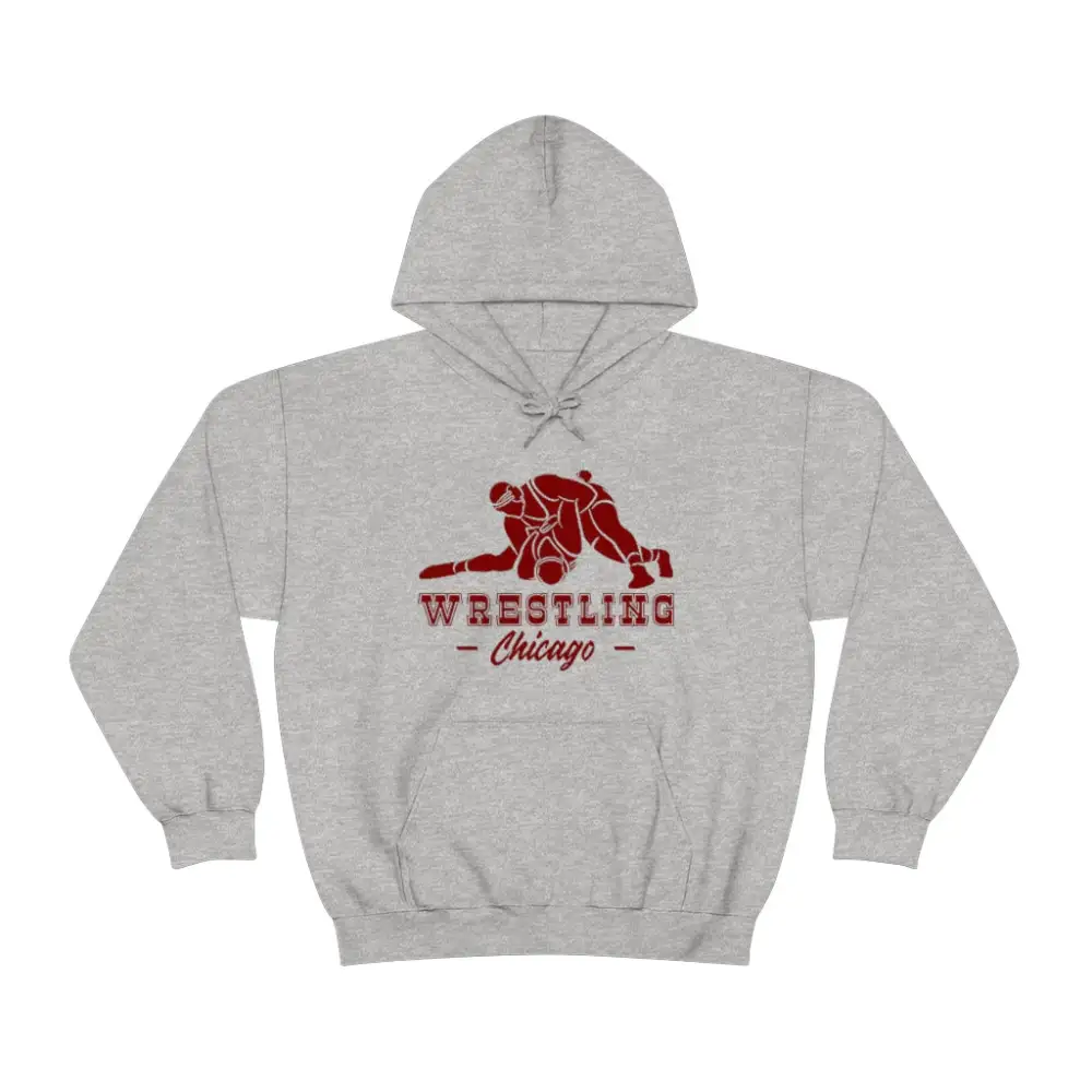 Soft Fleece Fan Style Wrestling Graphic Pullover Hoodie