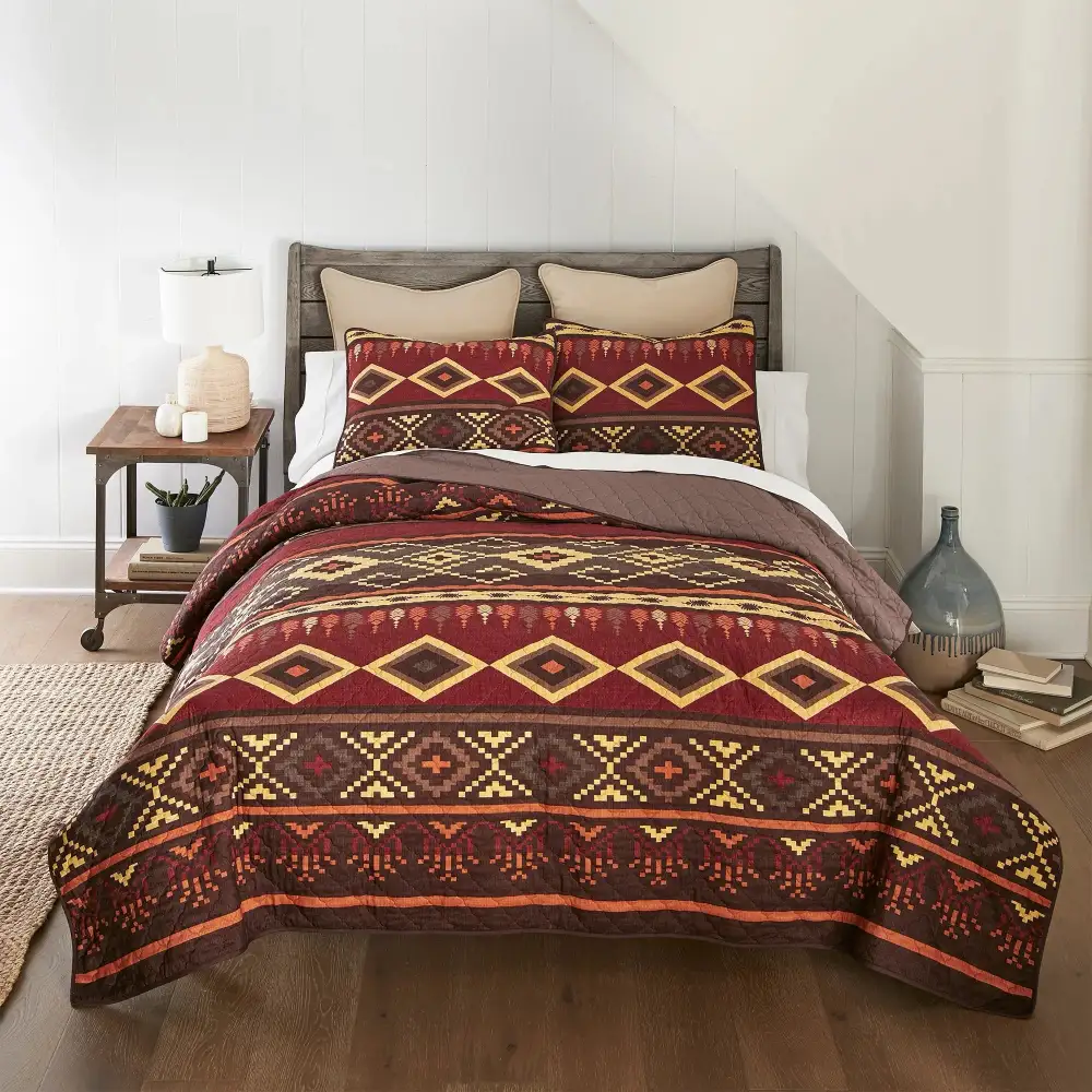 Quilted Tapestry Quilt Set