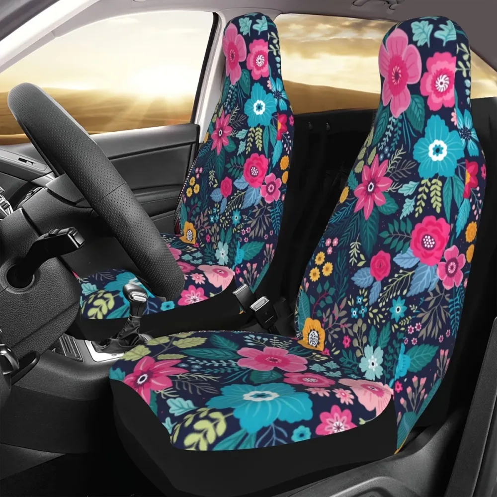 1 Pcs Floral Car Seat Cover