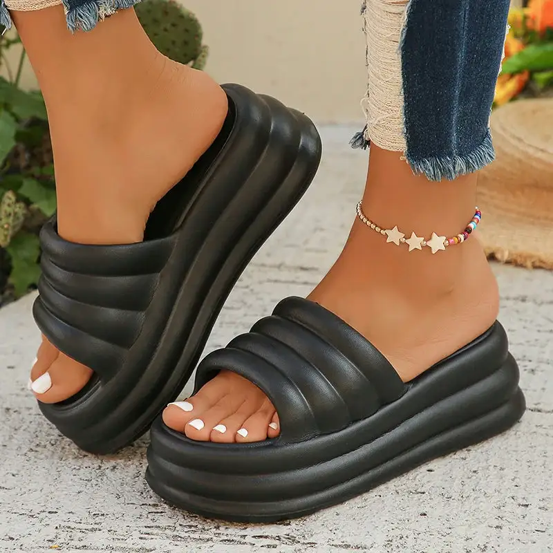 Plush Comfort Platform Indoor Slippers