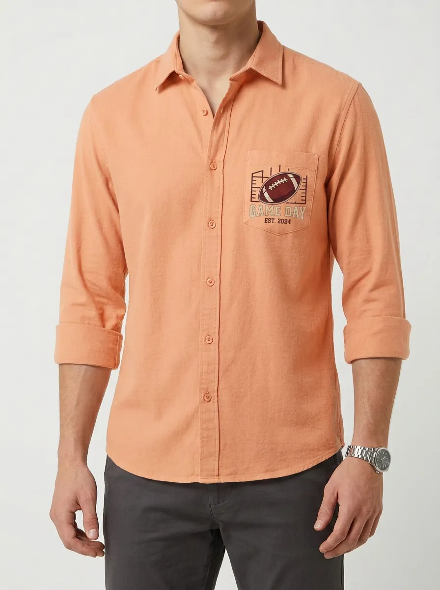 Football Graphic Casual Shirt