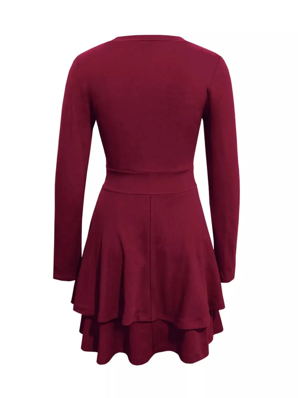 Finish V Neck Ruffle Mini Dress